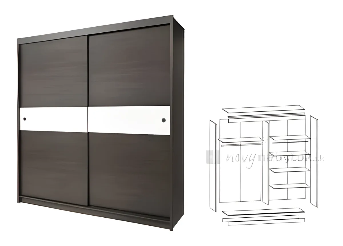 Dvojdverová šatníková skriňa